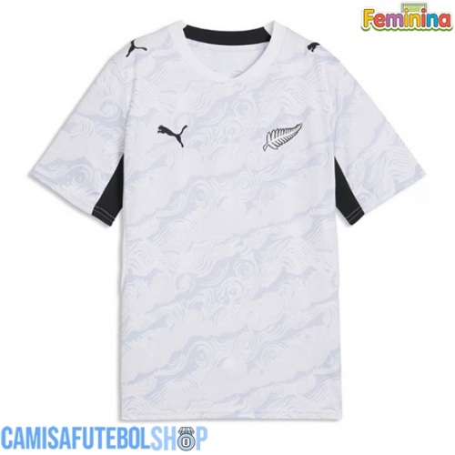 Camisa de time de futebol Nova Zelândia Replicas 2º Equipamento Feminina Mundo 2026 Manga Curta